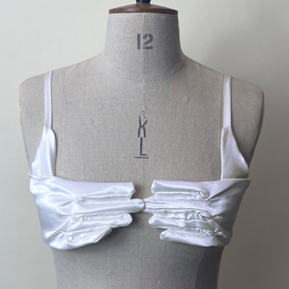 Pearl White T Label Florence Bralette